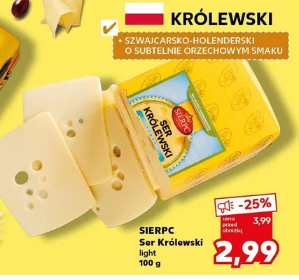 Ser Królewski light promocja w Kaufland