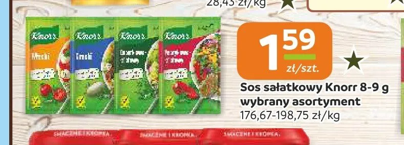 Sos sałatkowy Knorr promocja w Społem Częstochowa