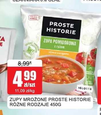 Zupy mrożone Proste Historie promocja w Bingo