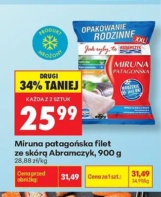 Miruna patagońska filet ze skórą Abramczyk promocja w Biedronka