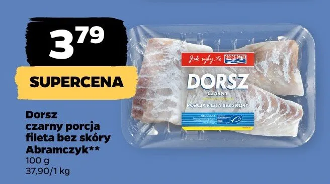 Dorsz czarny porcja fileta bez skóry promocja w Netto