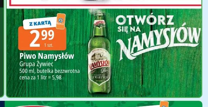 Piwo Namysłów promocja w Leclerc