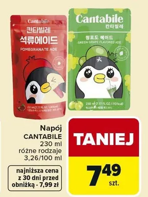 Napój Cantabile promocja w Carrefour