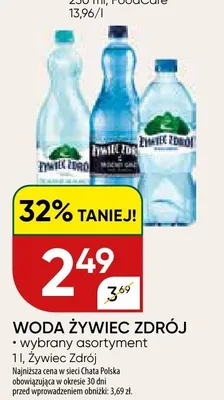 Woda ŻYWIEC ZDRÓJ promocja w Chata Polska