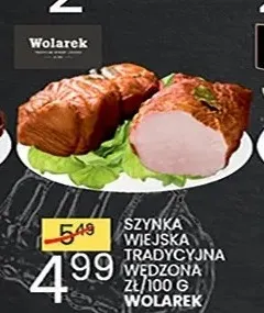 Szynka wiejska tradycyjna wędzona Wolarek promocja w Wafelek
