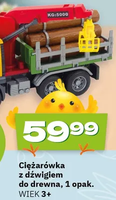 Ciężarówka z dźwigiem do drewna, 1 opak. promocja w Twój Market