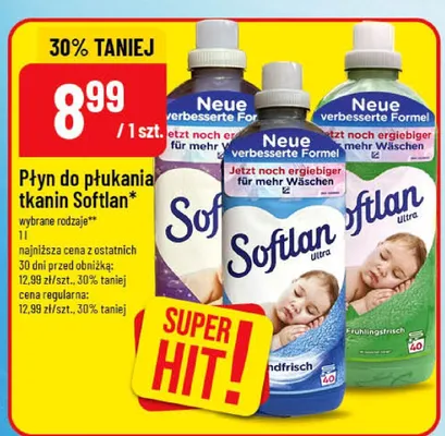 Płyn do płukania tkanin Softlan promocja w POLOmarket