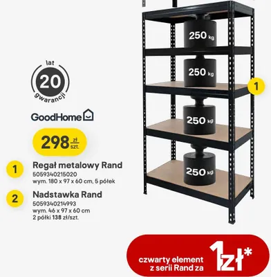 Nadstawka GoodHome Rand promocja w Castorama