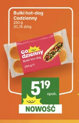Bułki hot-dog Codzienny promocja w Delikatesy Centrum
