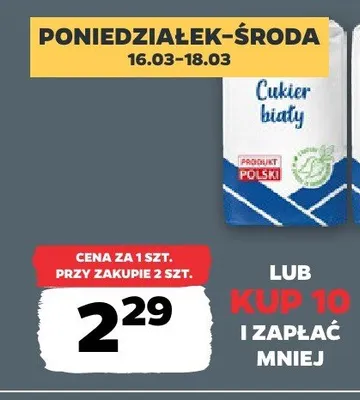 Cukier biały promocja w Netto