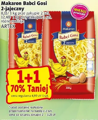 Makaron Babci Gosi 2-jajeczny promocja w Prim Market