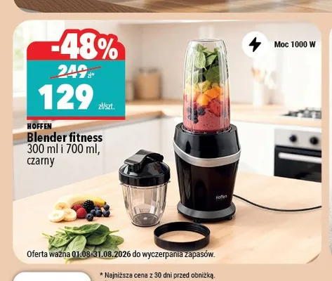 Blender fitness Hoffen 300 ml i 700 ml promocja w Biedronka Home
