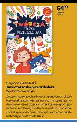 Książka Twórcza teczka przedszkolaka oprawa twarda promocja w Empik