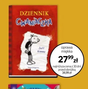 Książka Dziennik Cwaniaczka oprawa miękka promocja w Empik