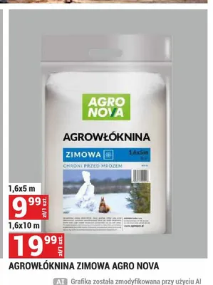 Agrowłóknina zimowa 1,6x5 m Agro Nova promocja w Merkury Market