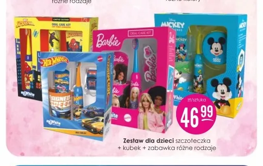 Zestaw dla dzieci szczoteczka + kubek + zabawka myWhite promocja w Drogerie Jasmin