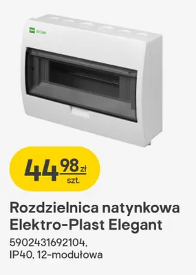 Rozdzielnica natynkowa Elegant promocja w Castorama