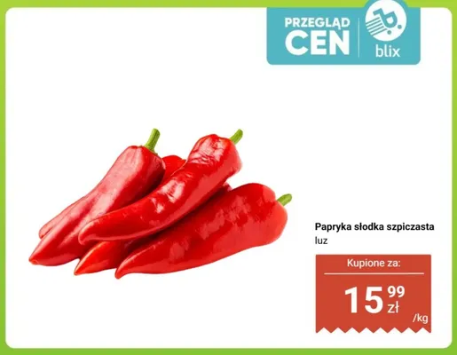 Papryka słodka szpiczasta luz promocja w Dino