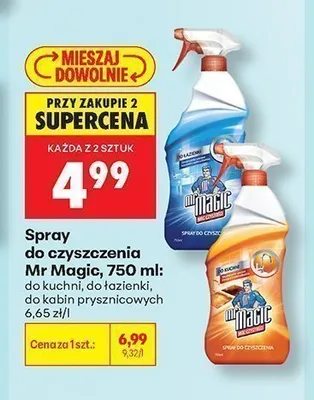Spray do czyszczenia Mr Magic promocja w Biedronka