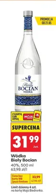 Wódka Biały Bocian 40% promocja w Biedronka