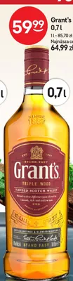 Whisky Grant's Triple Wood promocja w Żabka