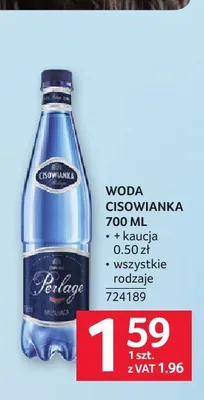 Woda Cisowianka 700ml promocja w Selgros