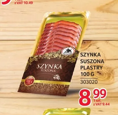 Szynka suszona plastry ZMB Białystok promocja w Selgros
