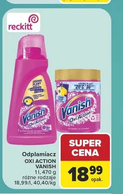 Odplamiacz w płynie Vanish Oxi Action Pink promocja w Carrefour