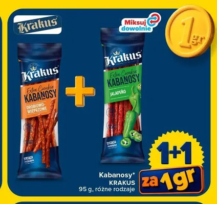 Kabanosy jalapeno Krakus promocja w Carrefour