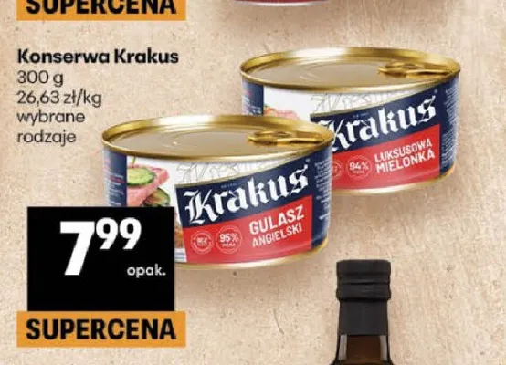 Konserwa Luksusowa Mielonka Krakus promocja w Delikatesy Centrum