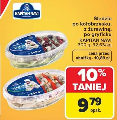 Śledzie po kołobrzesku, z żurawiną, po gryficku promocja w Carrefour