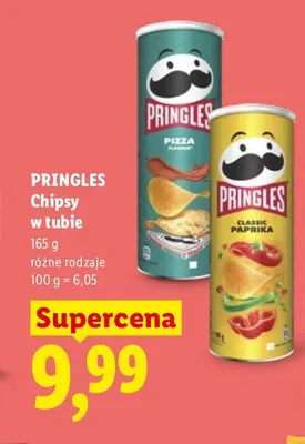 Chipsy w tubie classic paprika Pringles promocja w Lidl