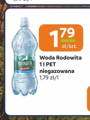 Woda Rodowita niegazowana promocja w Społem Częstochowa