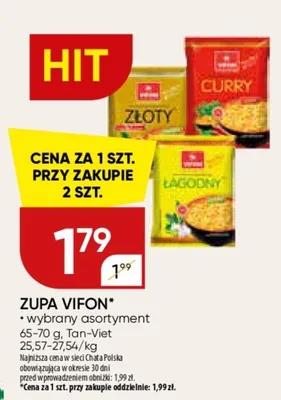 Zupa Vifon wybrany asortyment promocja w Chata Polska