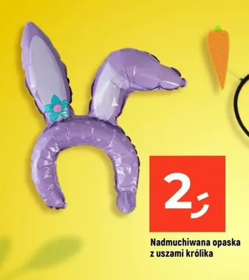 Nadmuchiwana opaska z uszami królika promocja w Dealz