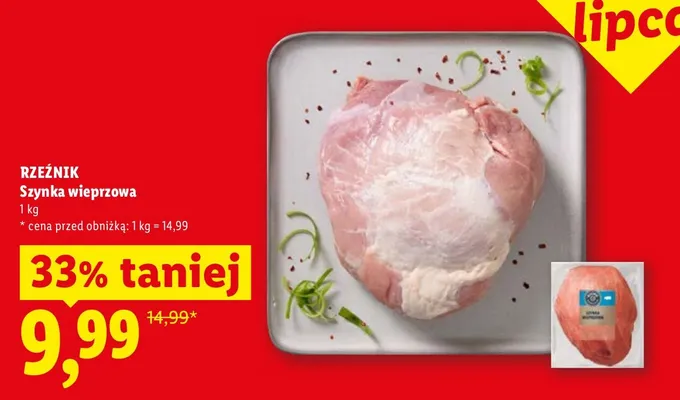 Szynka wieprzowa Rzeźnik promocja w Lidl