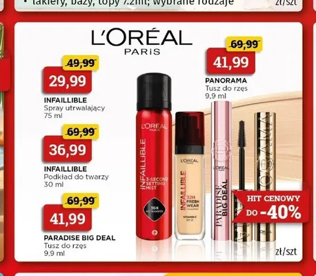 Tusz do rzęs L'Oréal Paris Paradise Big Deal promocja w Drogeria Kosmyk