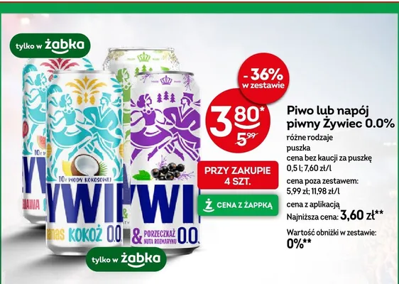 Piwo bezalkoholowe Żywiec Guawa promocja w Żabka