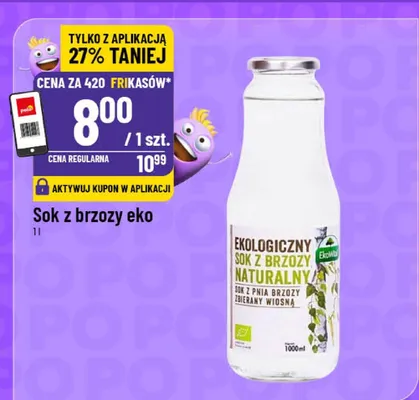 Sok z brzozy eko promocja w POLOmarket