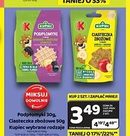 Podpłomyki, Ciasteczka zbożowe Kupiec promocja w Delfin