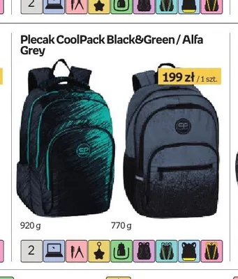 Plecak CoolPack Black&Green promocja w Empik