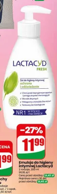 Emulsja do higieny intymnej Lactacyd Fresh promocja w Dino
