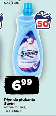 Płyn do płukania Savin promocja w Netto