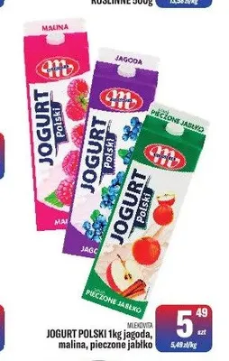 Jogurt Polski jagodowy Mlekovita promocja w Tomi Markt