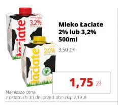 Mleko Łaciate 2% promocja w Torimpex Toruńska Sieć Sklepów Spożywczych