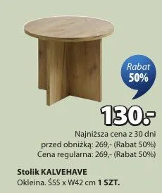 Stolik Okleina promocja w Jysk