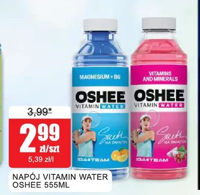 Napój Oshee Vitamin Water Vitamins and Minerals promocja w Bingo