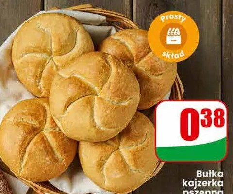 Bułka kajzerka pszenna promocja w Dino