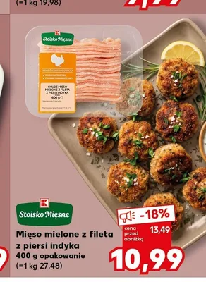 Mięso mielone z fileta z piersi indyka Stoisko Mięsne promocja w Kaufland
