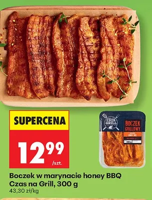 Boczek w marynacie honey BBQ Czas na Grill promocja w Biedronka